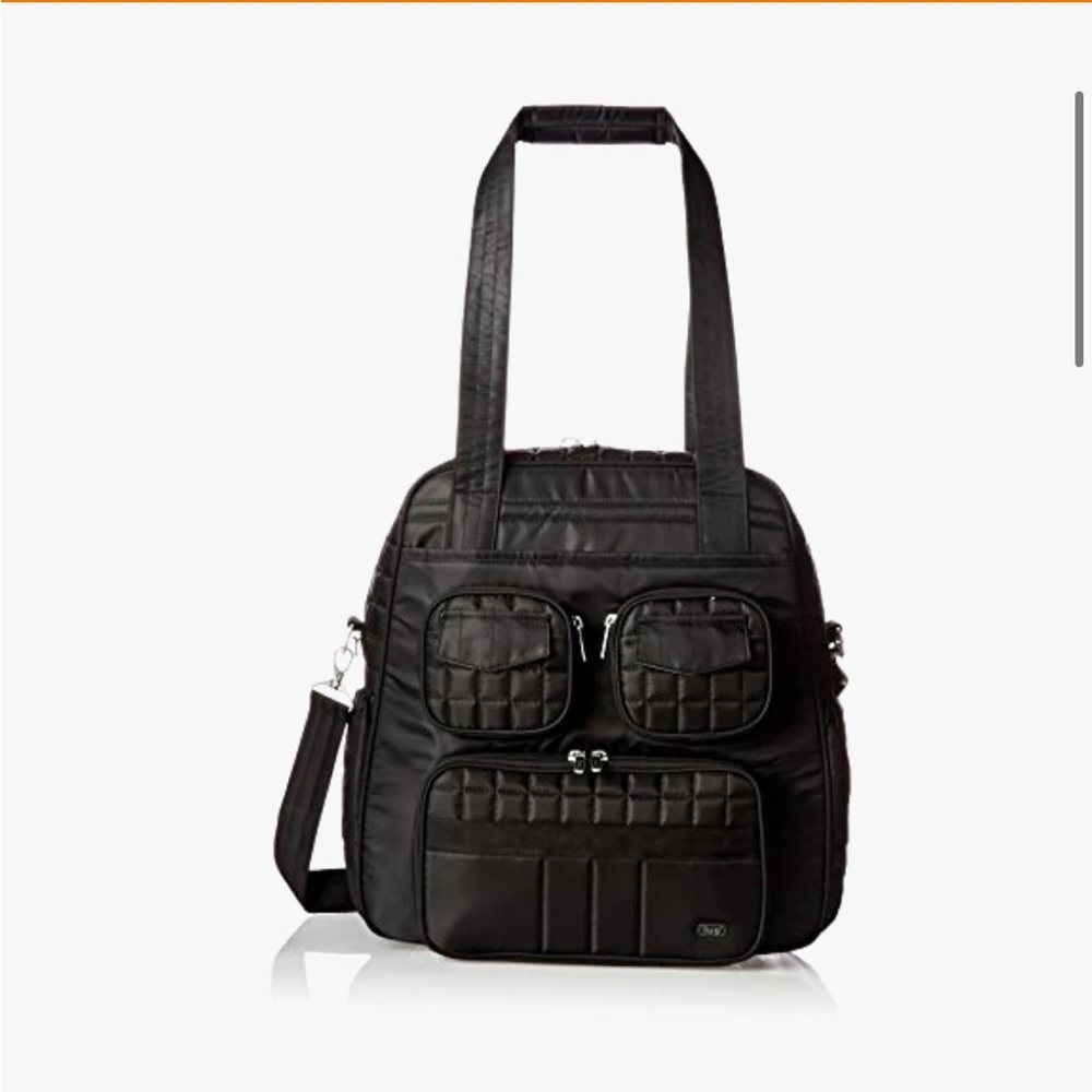 Lug Puddle Jumper Black Travel Tote/Crossbody Bag